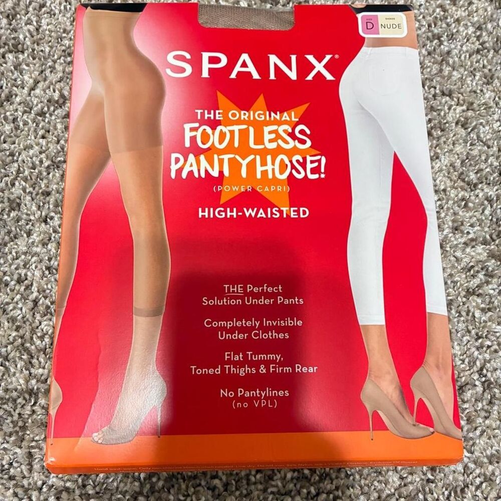 Spanx Women's White and Red Hosiery-tights